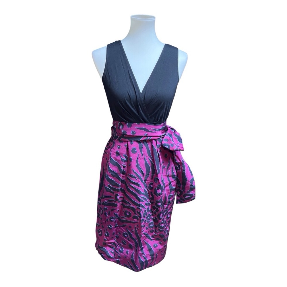 NWT DKNY Violet and Black Dress